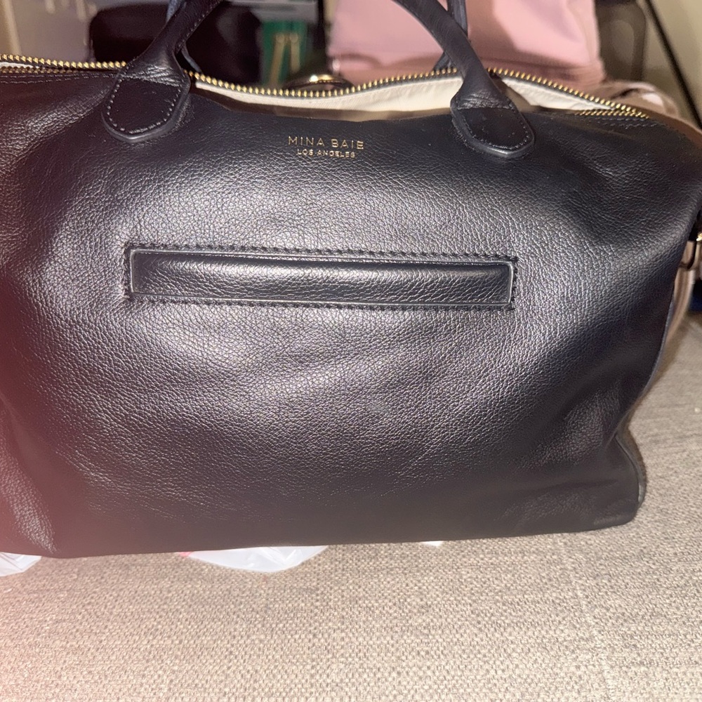 Mina Baie Black Leather Mini Emmy